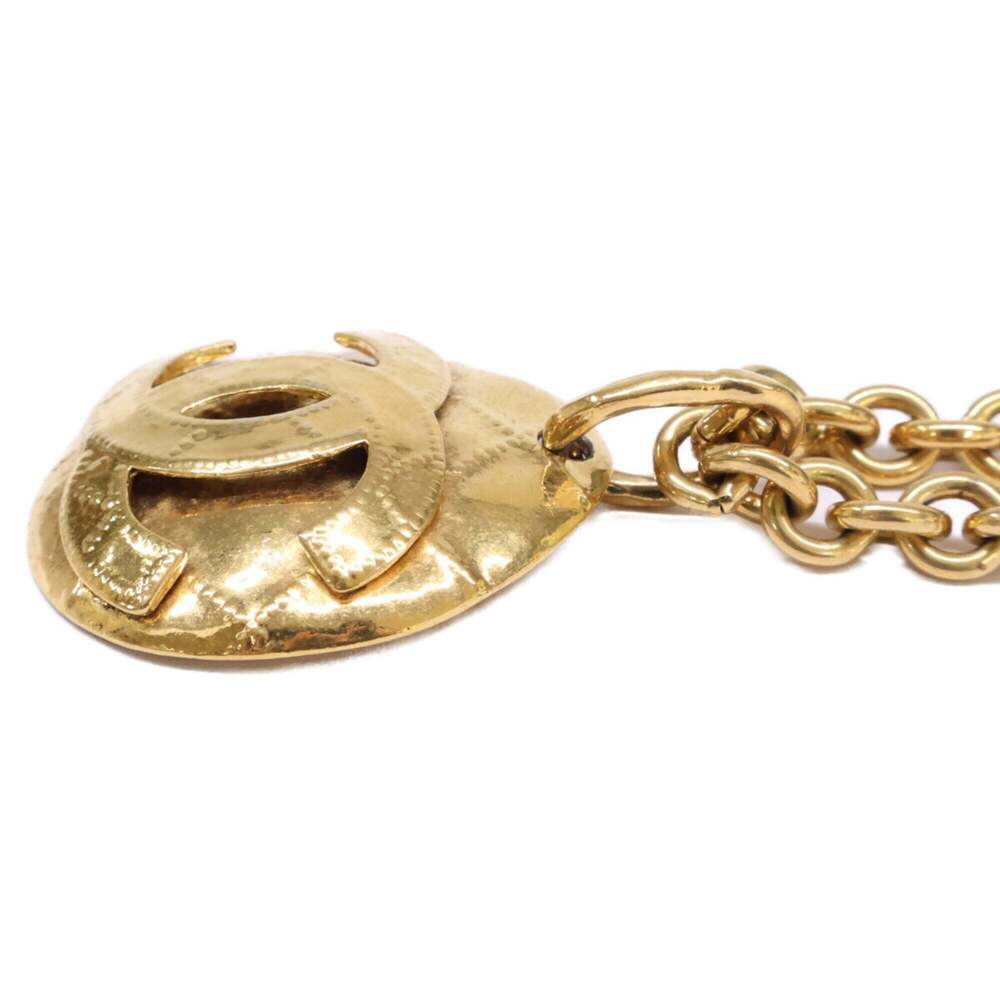 CHANEL Gold Logo Necklace - Picture 7 of 9